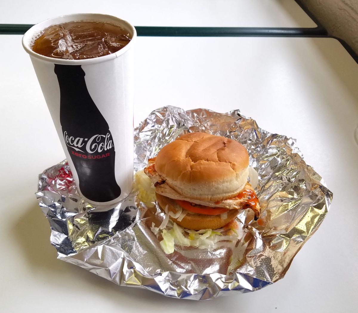 Grilled Chicken Sandwich &amp; Drink